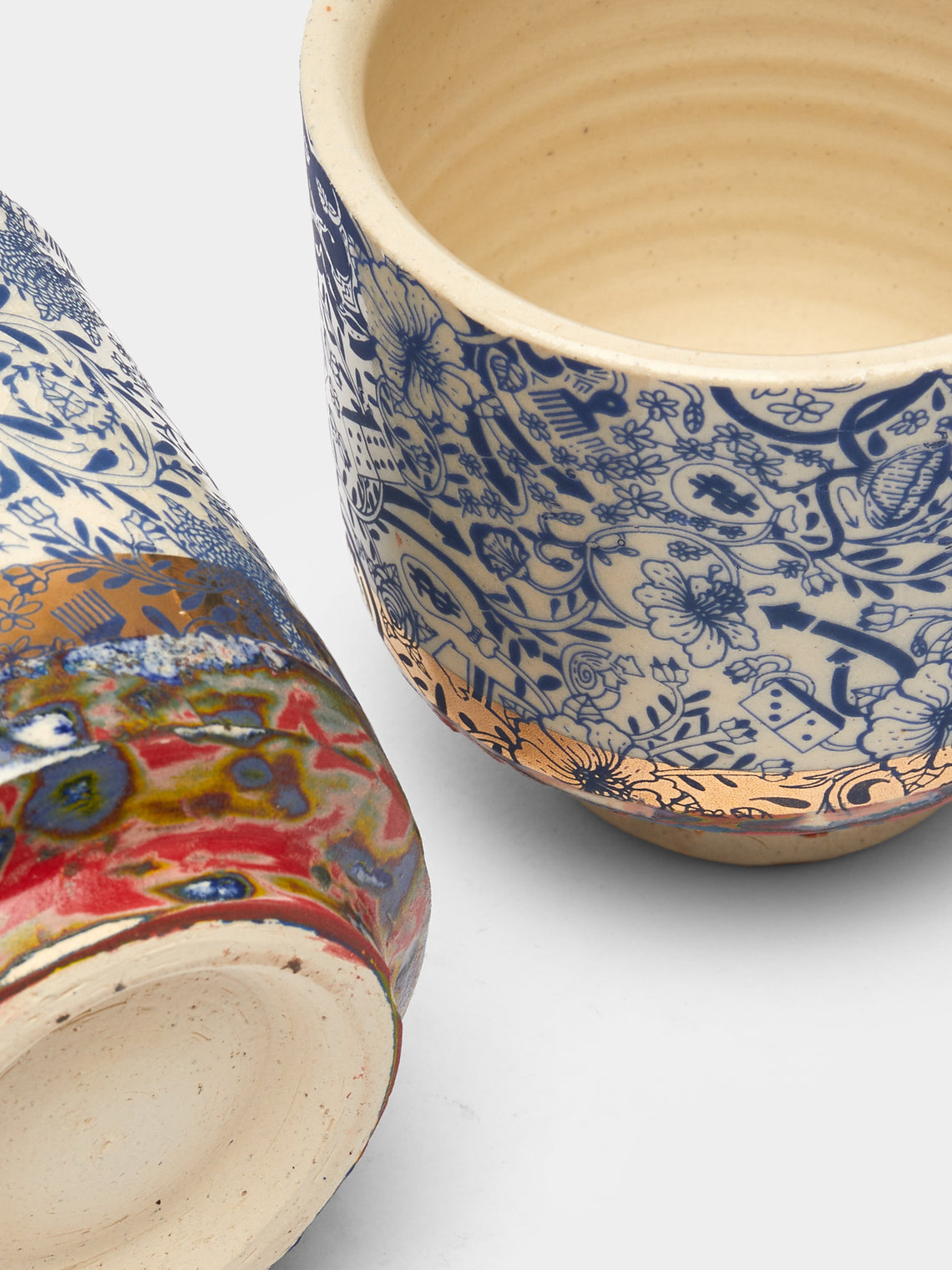 The Village Potter x Roberto Lugo - Edition 83 and 85 Ceramic Cups (Set of 2) -  - ABASK