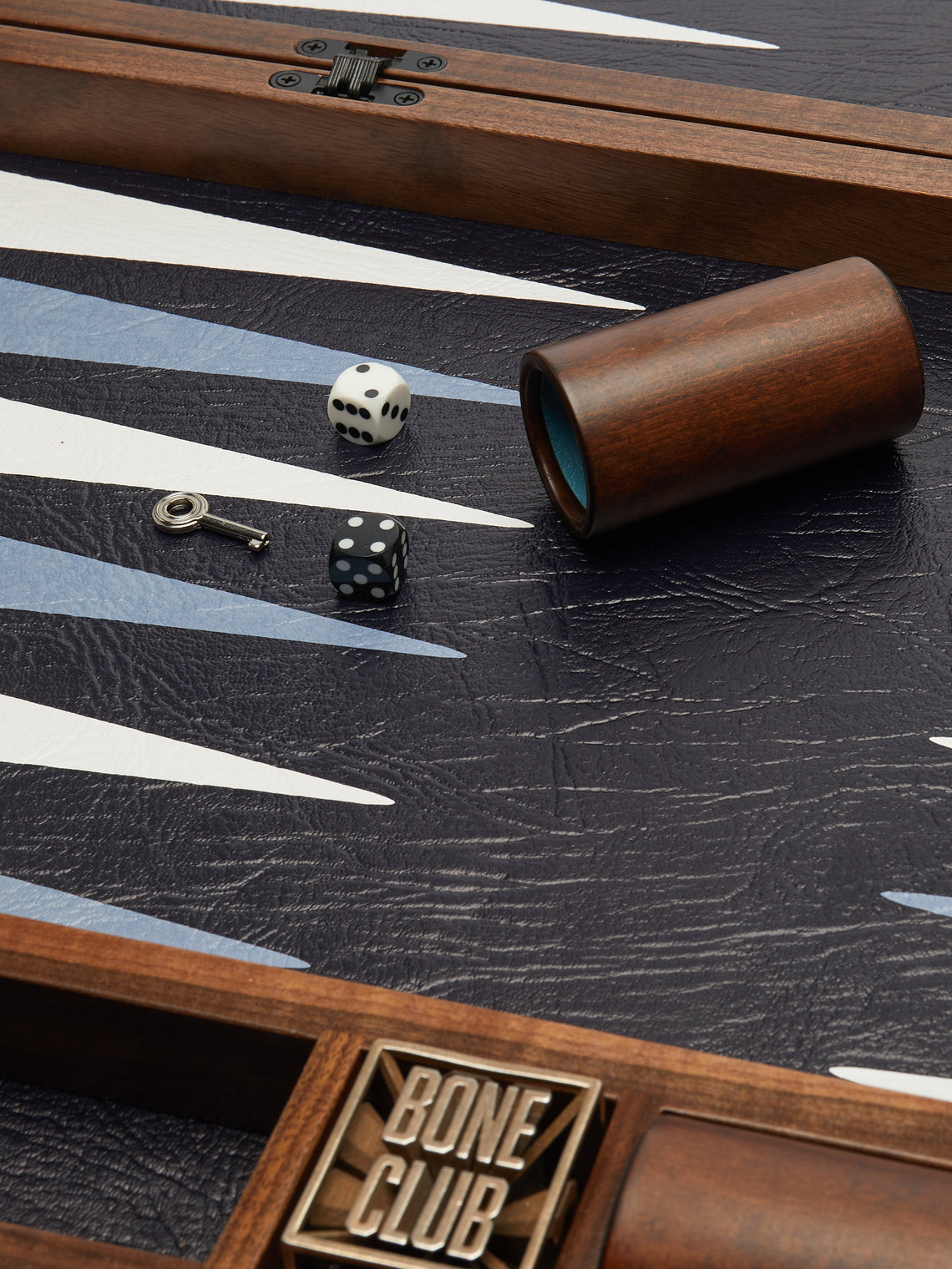 Bone Club - American Black Walnut and Leather Backgammon Set -  - ABASK