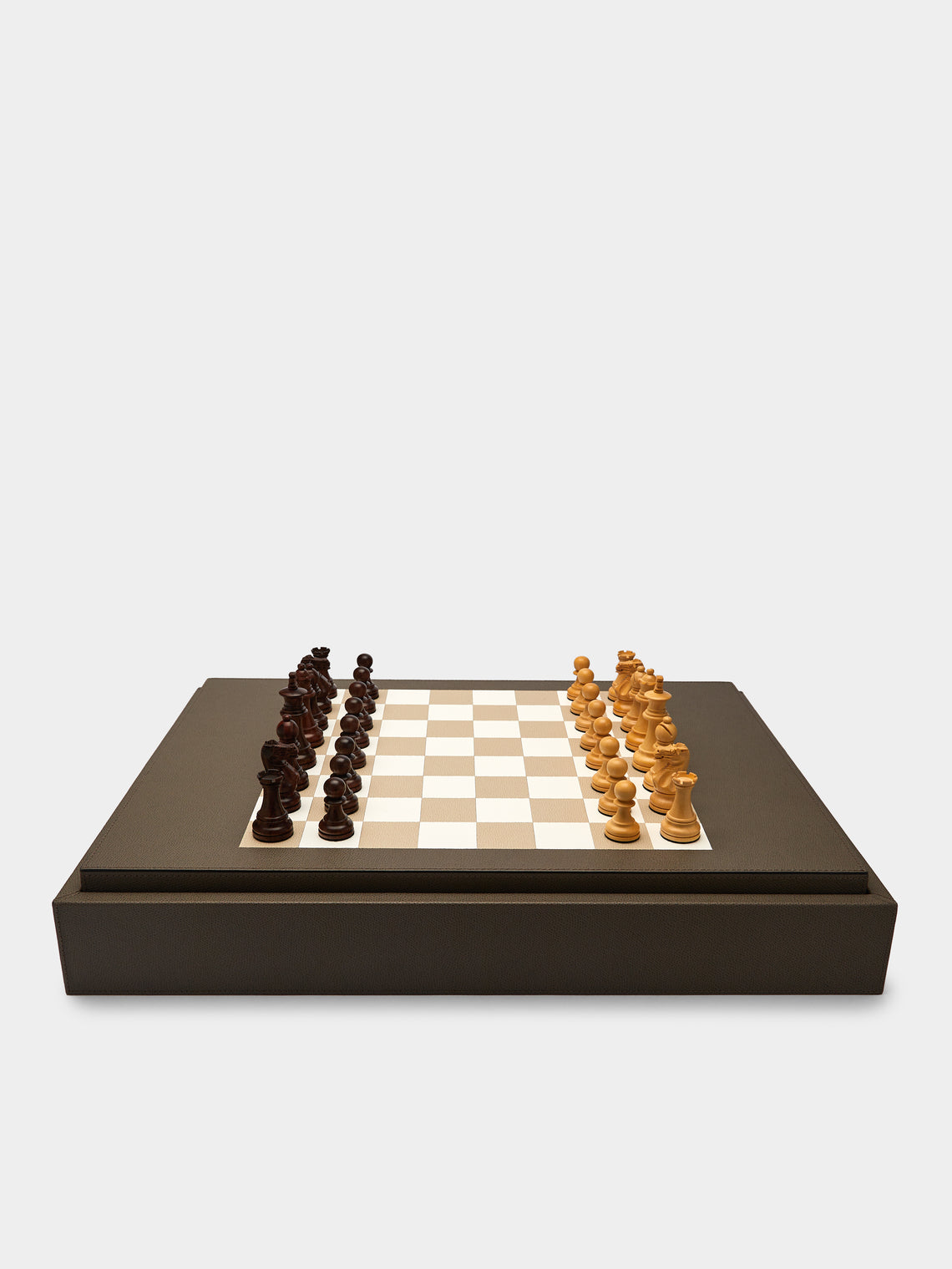 Giobagnara - Leather Backgammon, Checkers, Chess and Dominoes Compendium -  - ABASK - 