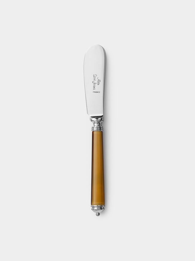 Alain Saint-Joanis - Marbella Dark Horn Resin Butter Spreader - Brown - ABASK - 