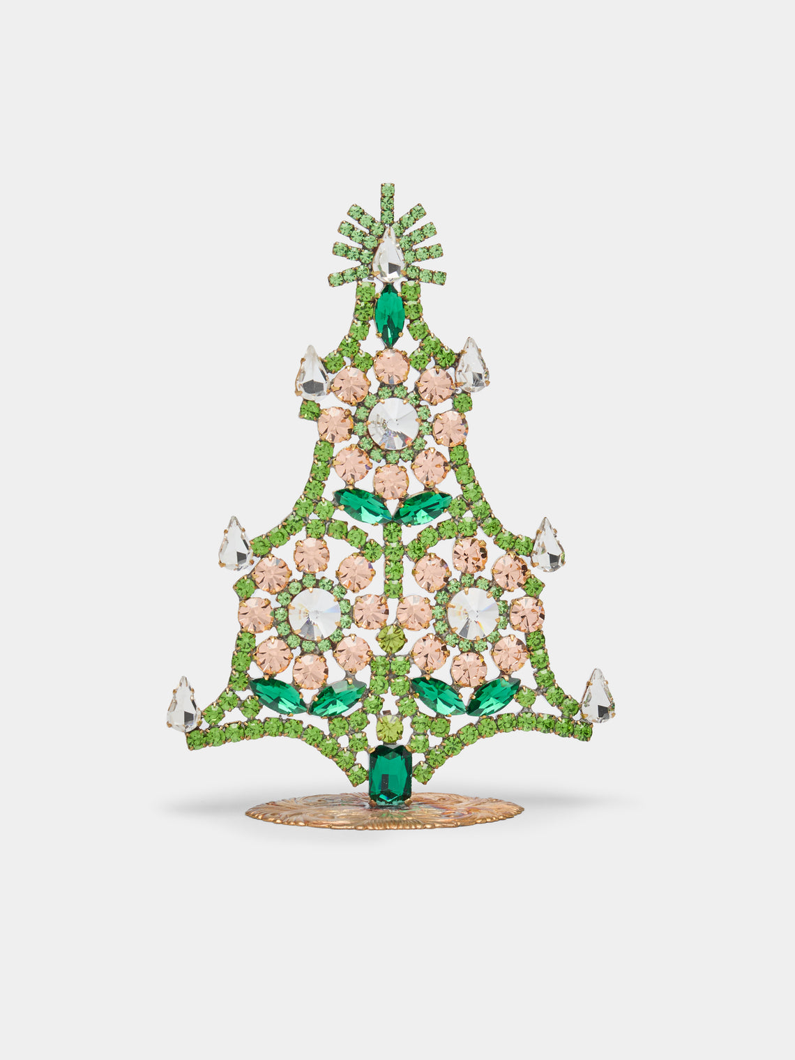 Antique and Vintage - 1930s Czech Jewelled Small Christmas Tree -  - ABASK - 