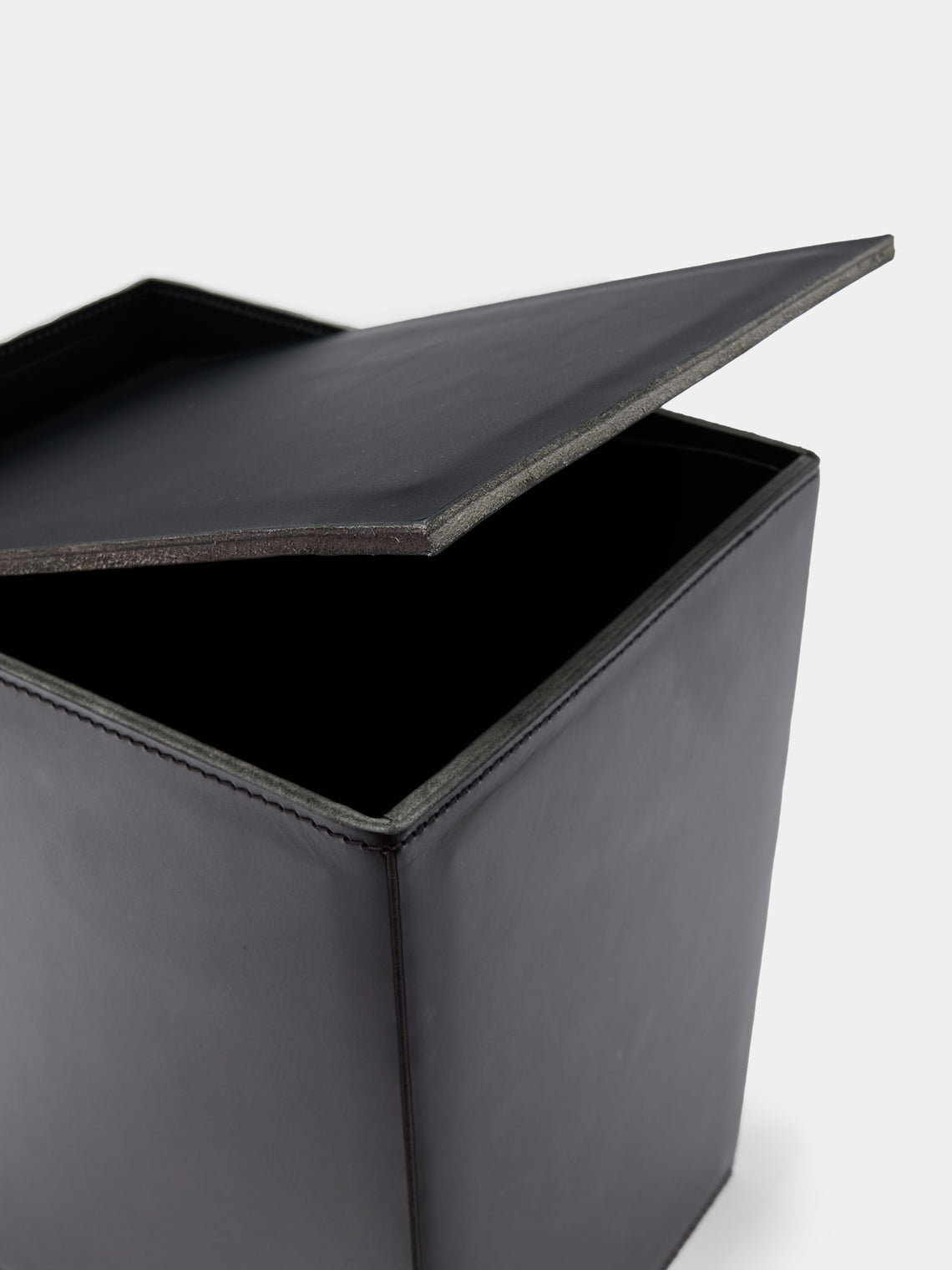 Rabitti 1969 - Fold Leather Wastepaper Bin -  - ABASK