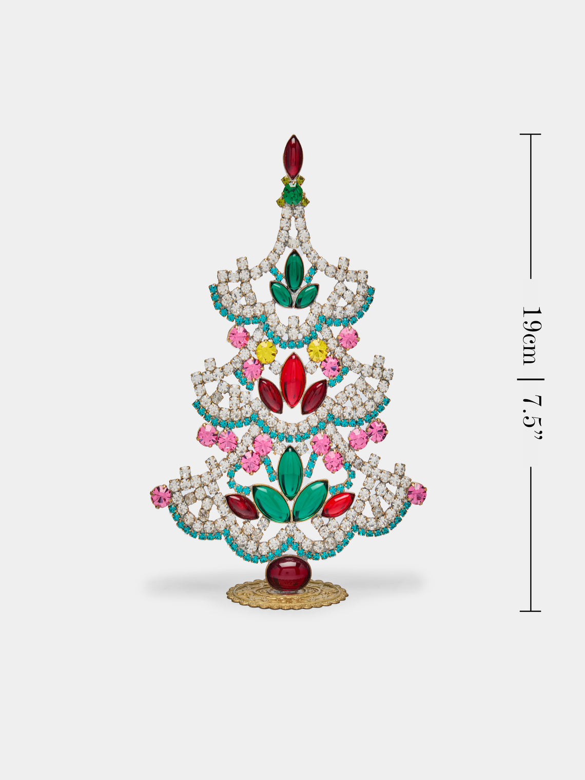 Antique and Vintage - 1930s Czech Jewelled Small Christmas Tree -  - ABASK