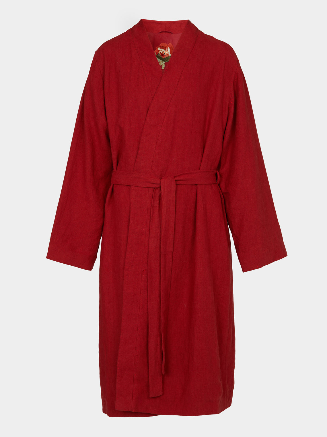 Considered Objects - Dots and Lines Hand-Stitched Silk Robe | Size: M -  - ABASK - 