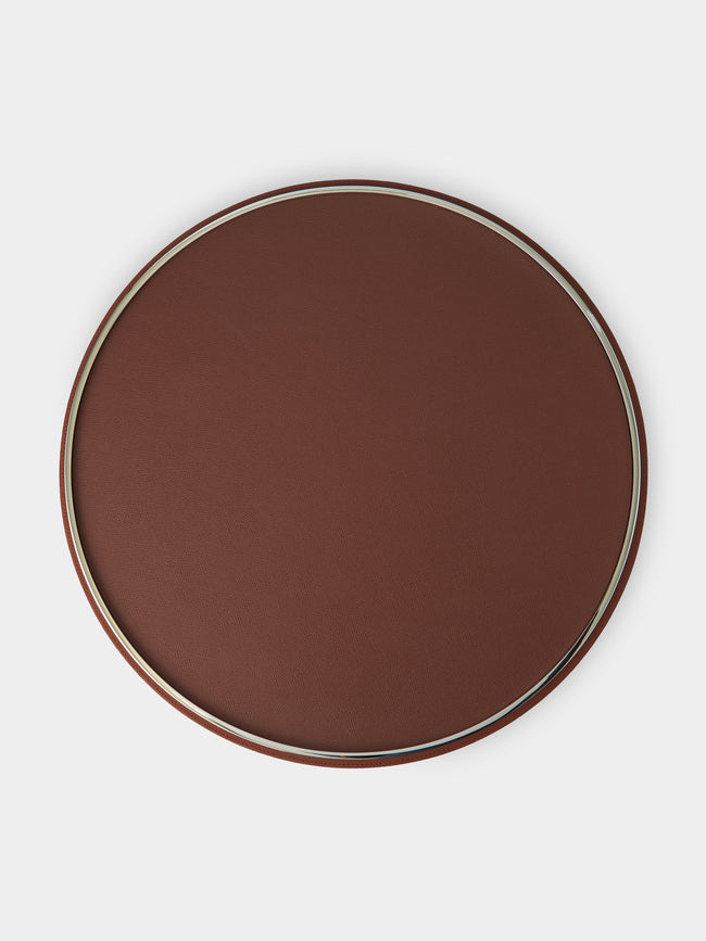 Giobagnara - Neptune Leather Lazy Susan -  - ABASK - 