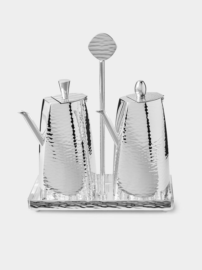 Zanetto - Eyes Silver-Plated Oil and Vinegar Set -  - ABASK - 