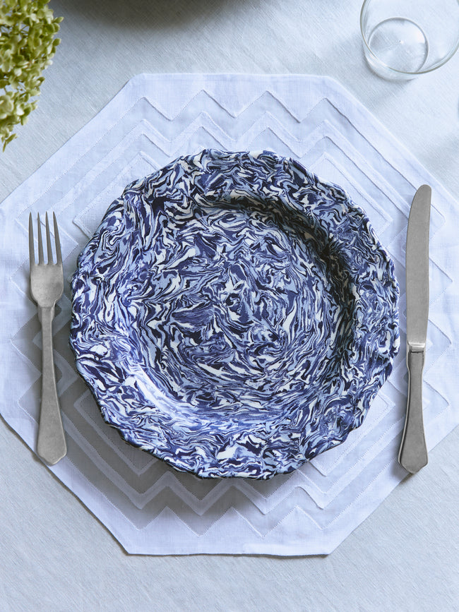 ABASK Aptware - Louis XV Marbled Ceramic Dinner Plate -  - ABASK