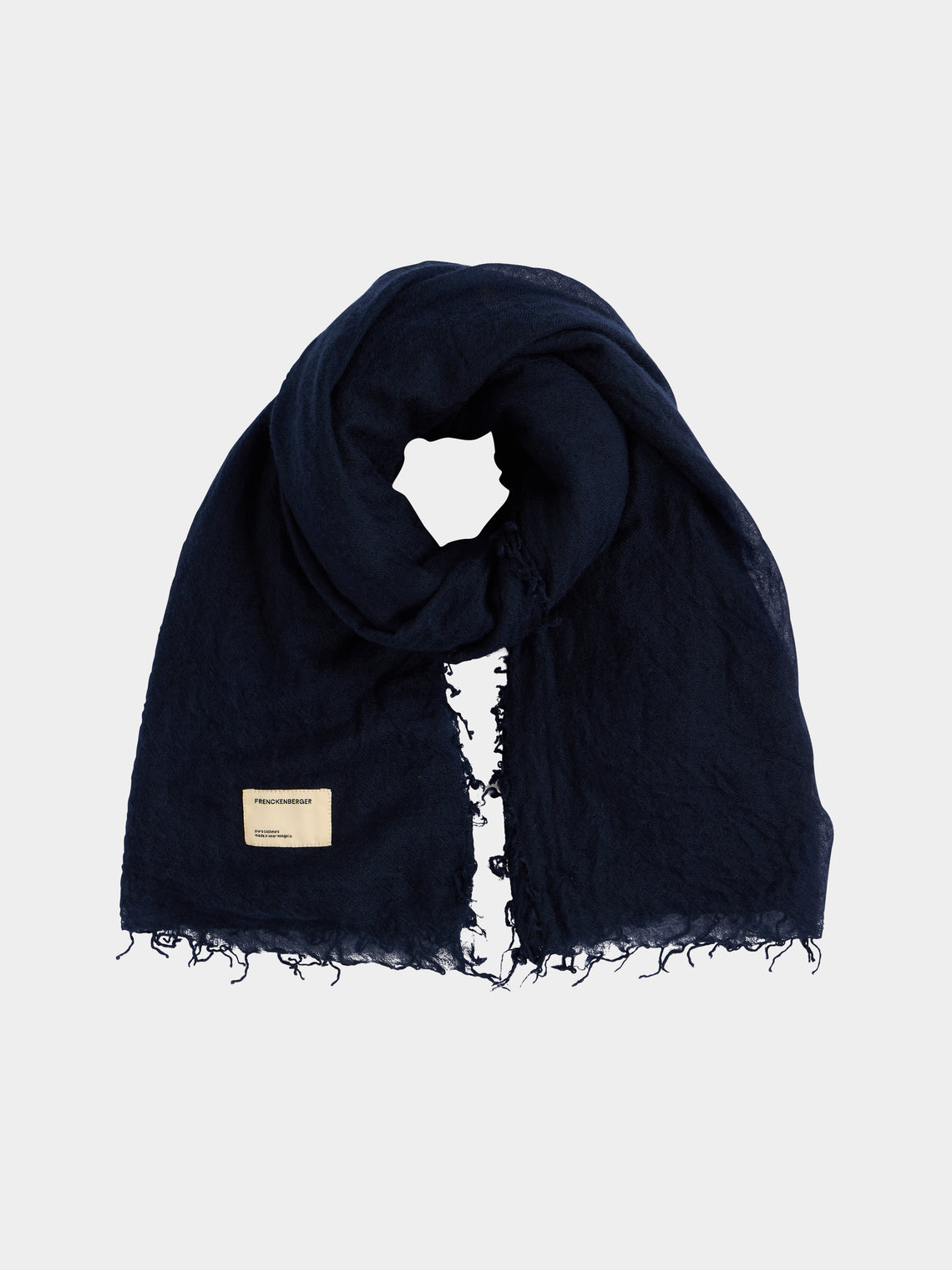 Frenckenberger - Woven Cashmere Medium Scarf -  - ABASK - 