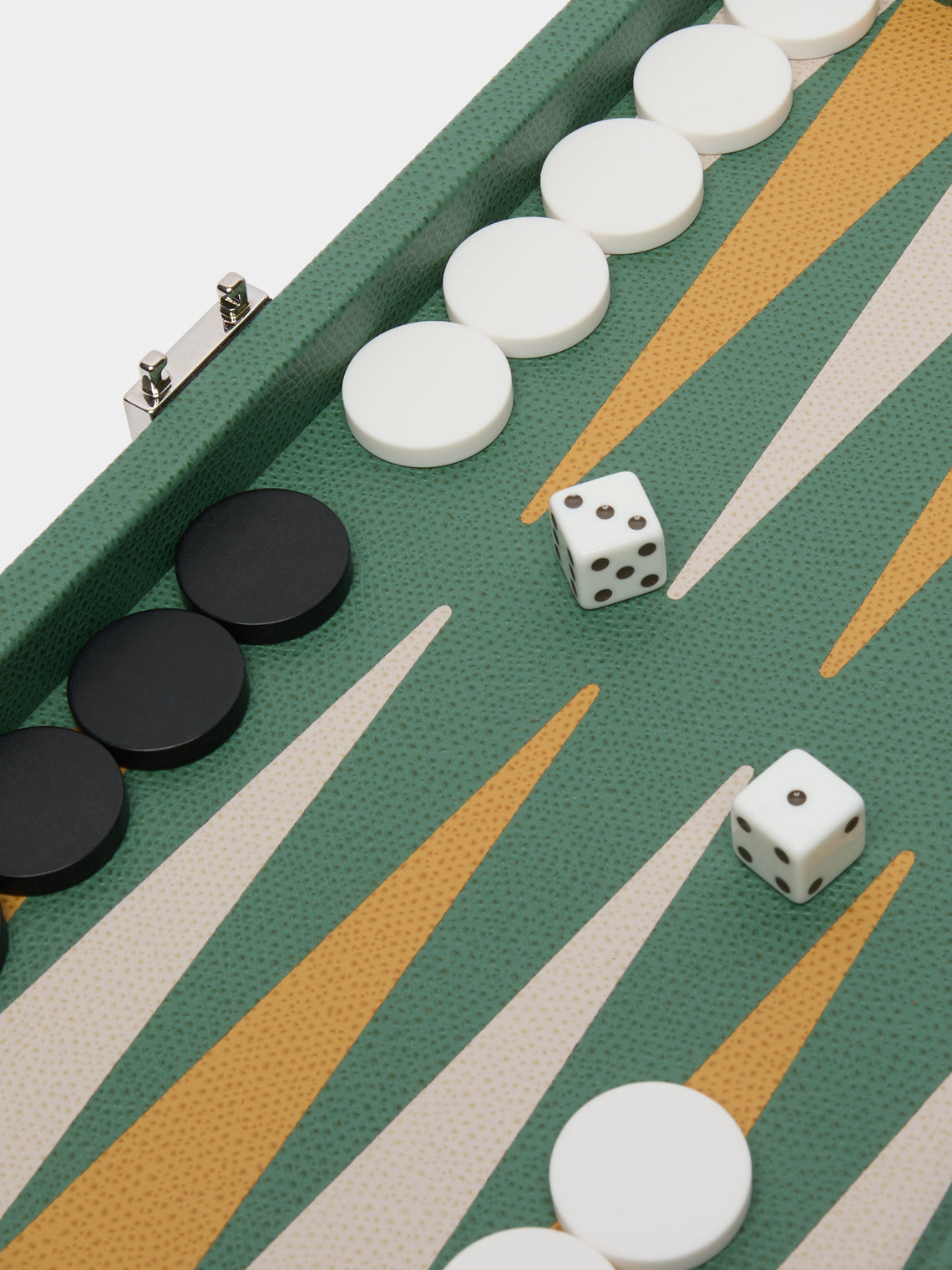 Giobagnara - Phileas Wood Miniature Travel Backgammon Set -  - ABASK