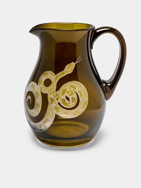 Artel - Cabinet of Curiosities Hand-Engraved Crystal Jug -  - ABASK - 