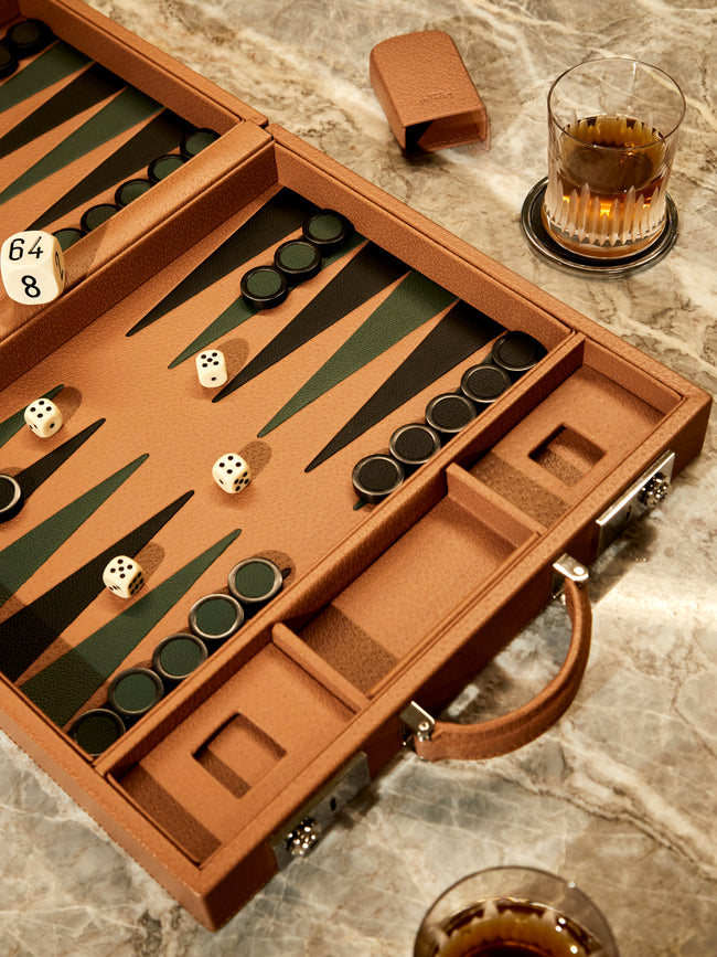 Lorenzi Milano - Leather Backgammon Set -  - ABASK