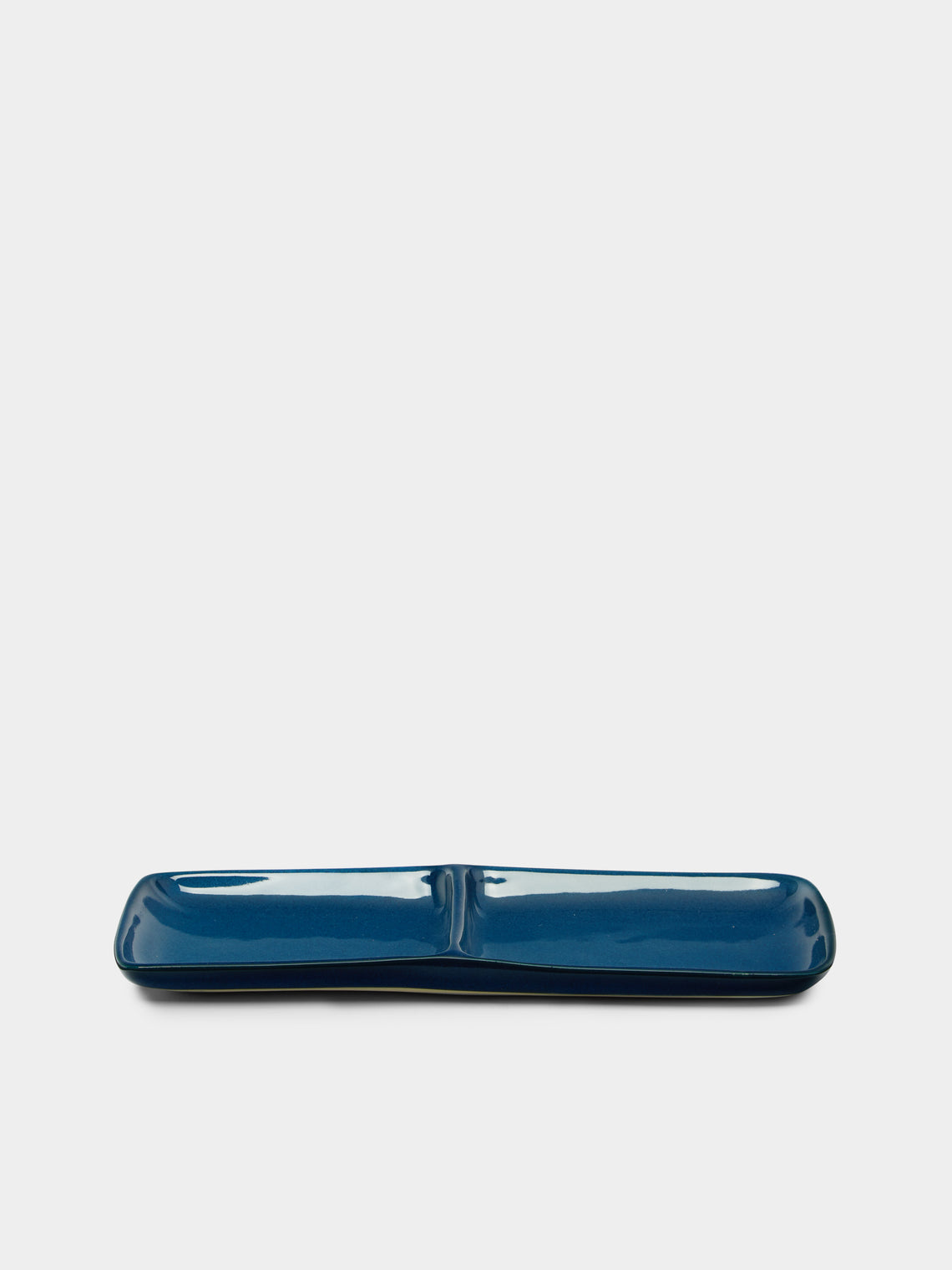 Mervyn Gers Ceramics - Hand-Glazed Ceramic Bento Boxes (Set of 2) - Blue - ABASK