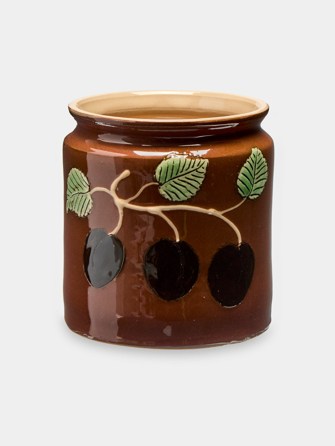 Poterie d’Évires - Fruits Hand-Painted Ceramic Jars (Set of 3) -  - ABASK