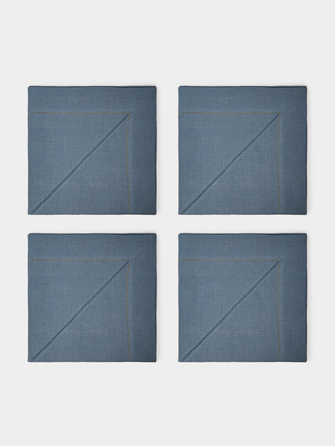 Peter Speliopoulos Projects - Hem-Stitched Linen Napkins (Set of 4) -  - ABASK