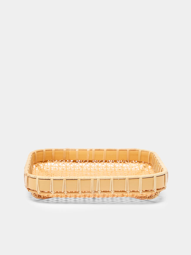 Hee Woo - Handwoven Bamboo Square Tray -  - ABASK - 