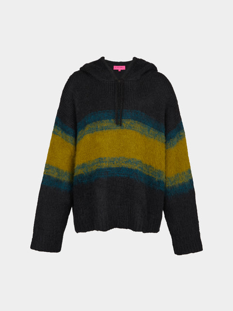 The Elder Statesman - Thistle Shadow Ombré Alpaca-Blend Hoodie | Size: M -  - ABASK - 