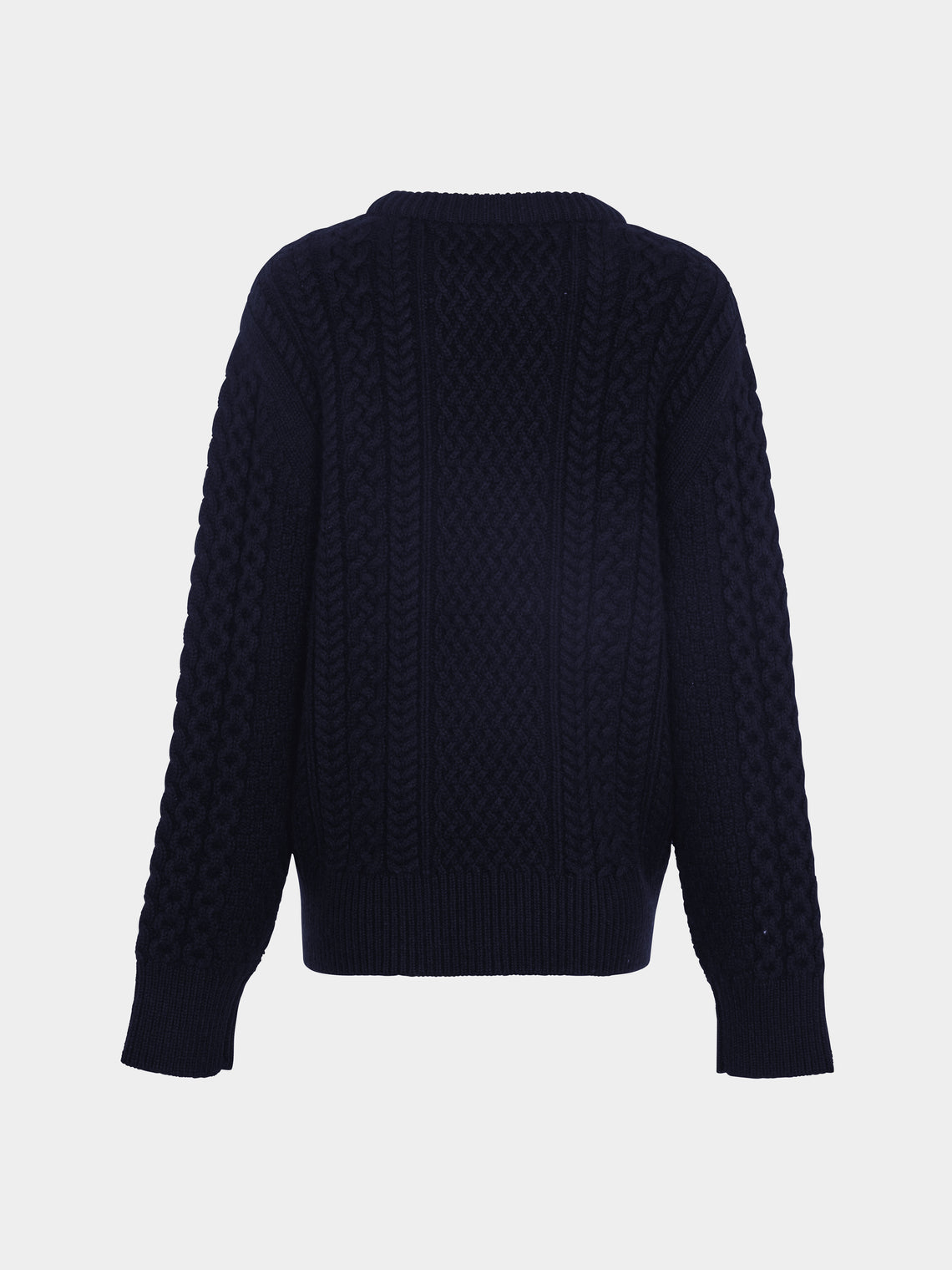 Ryan Roche - Cashmere Cable-Knit Crew-Neck Sweater | Size: S -  - ABASK