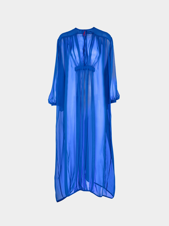 Les Vacances D'Irina - The Hazy Nipple Silk Long Dress | One Size -  - ABASK - 