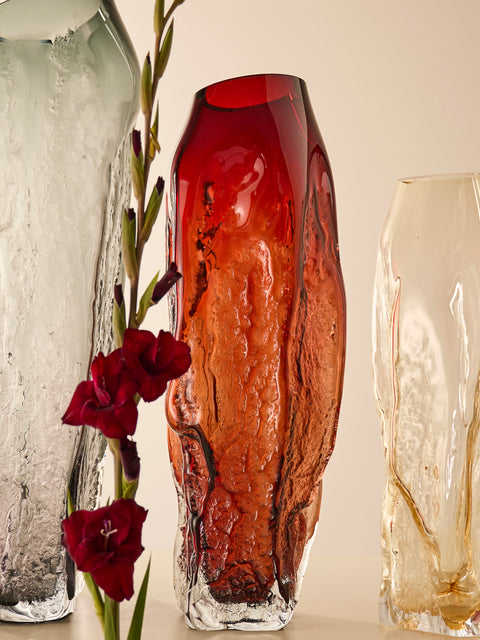 David Valner - Bark Hand-Blown Glass Vase -  - ABASK