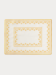 Esencial Hogar - Pedralbes Embroidered Linen Placemats (Set of 4) -  - ABASK - 