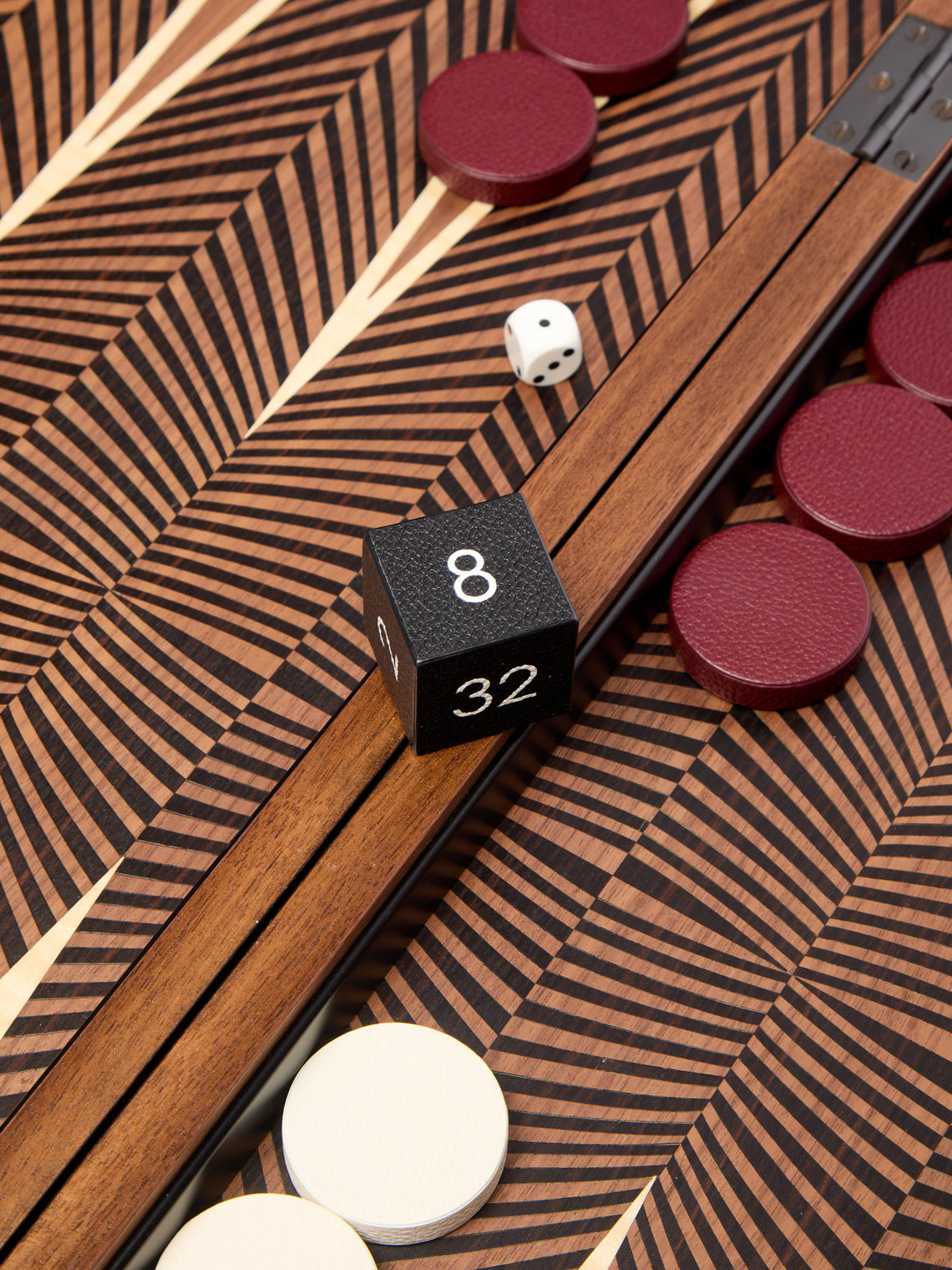 Alexandra Llewellyn - Geometric Walnut Backgammon Set -  - ABASK