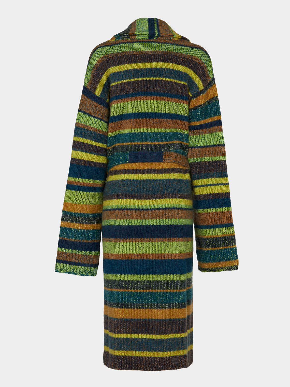 The Elder Statesman - Stripe Super Soft Cashmere Robe  | Size: M -  - ABASK