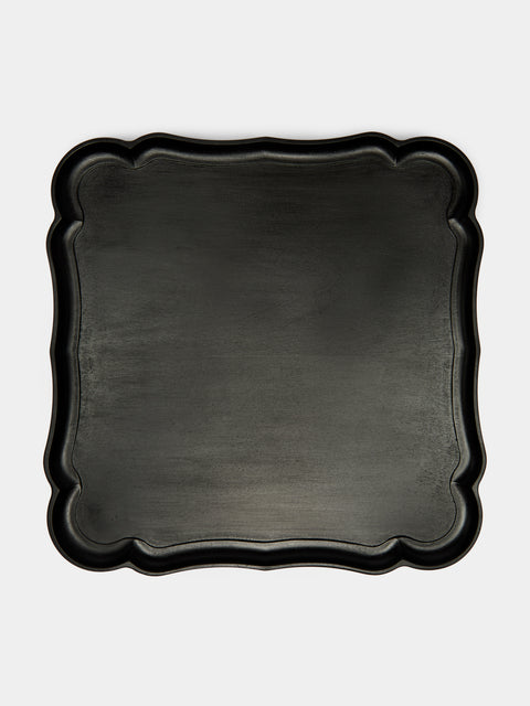 Ifuji - Mignon Hand-Carved Wood Square Tray -  - ABASK - 