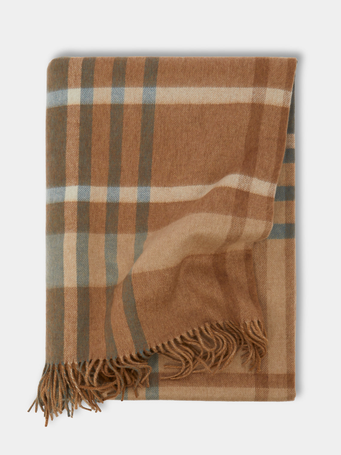 Johnstons of Elgin - Cashmere Reversible Check Blanket -  - ABASK - 