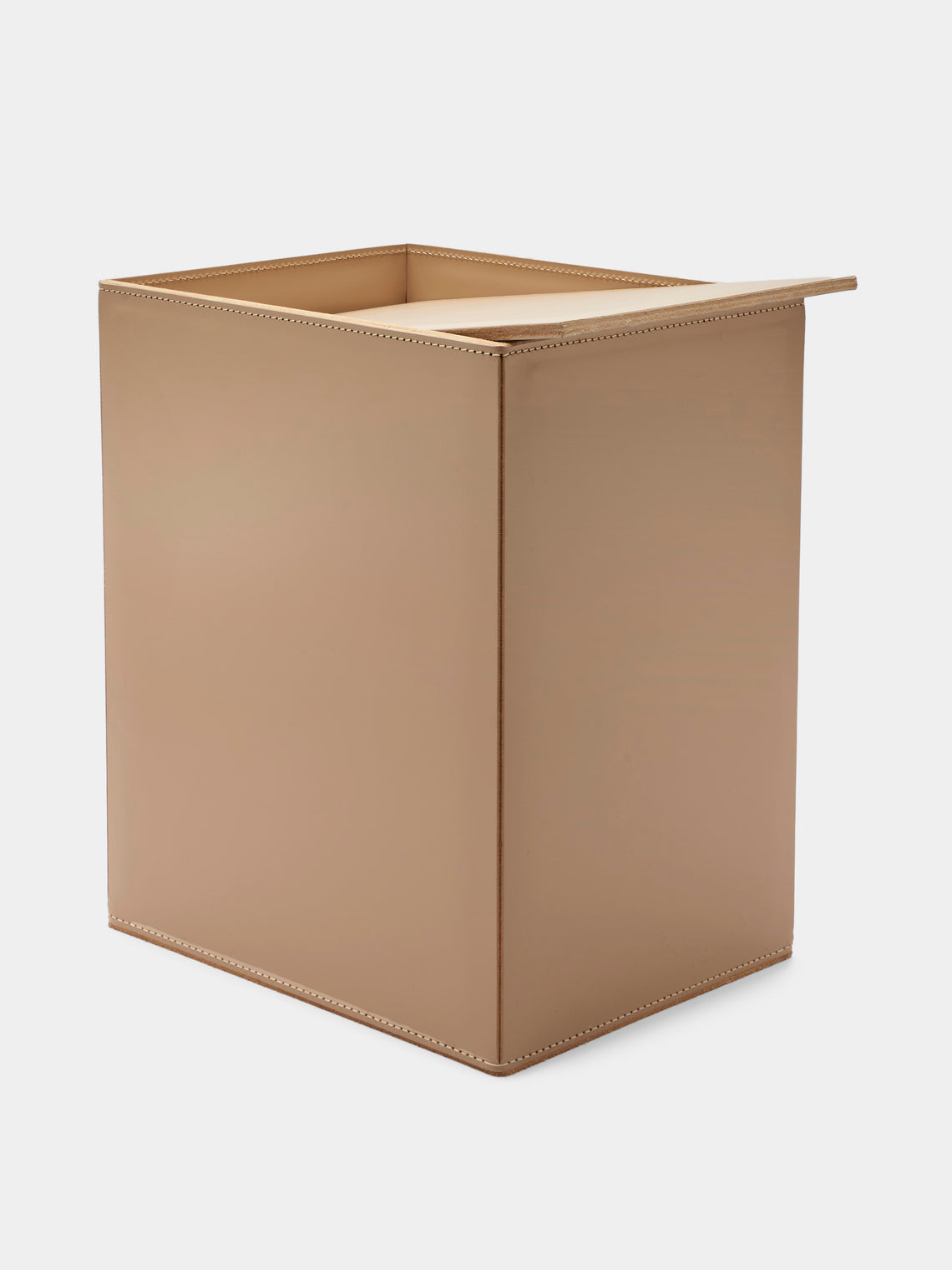 Rabitti 1969 - Fold Leather Wastepaper Bin -  - ABASK