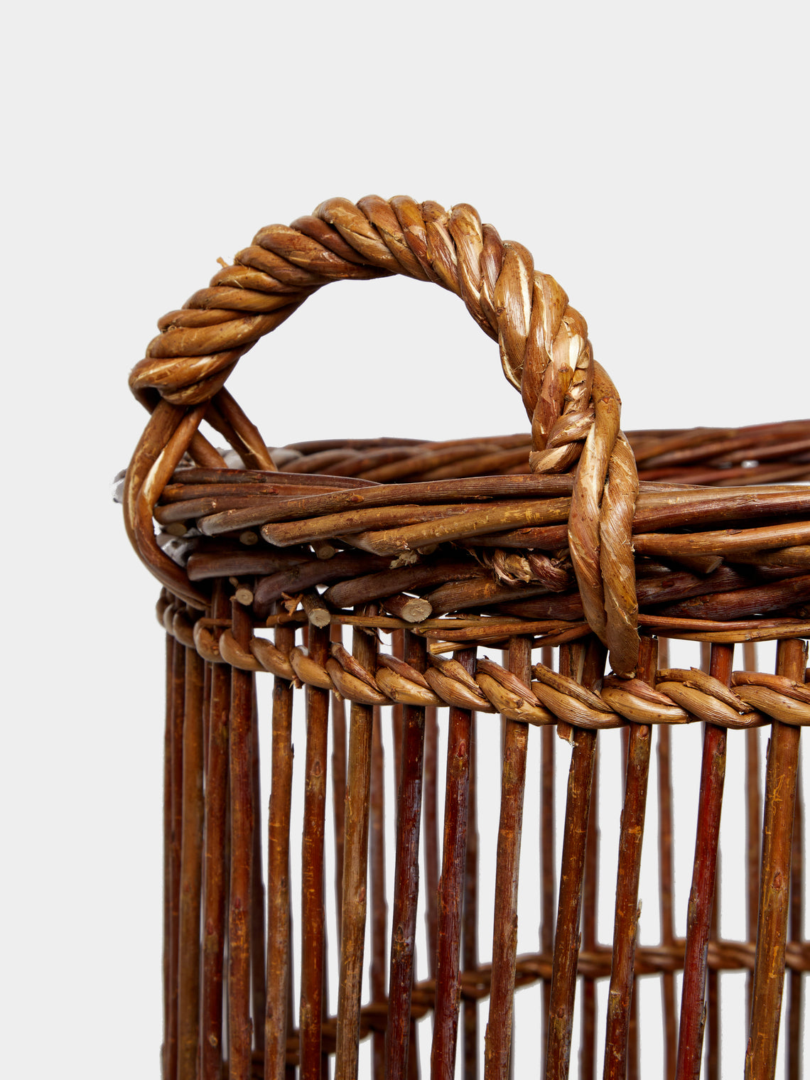 Benjamin Nauleau - Handwoven Willow Laundry Basket -  - ABASK