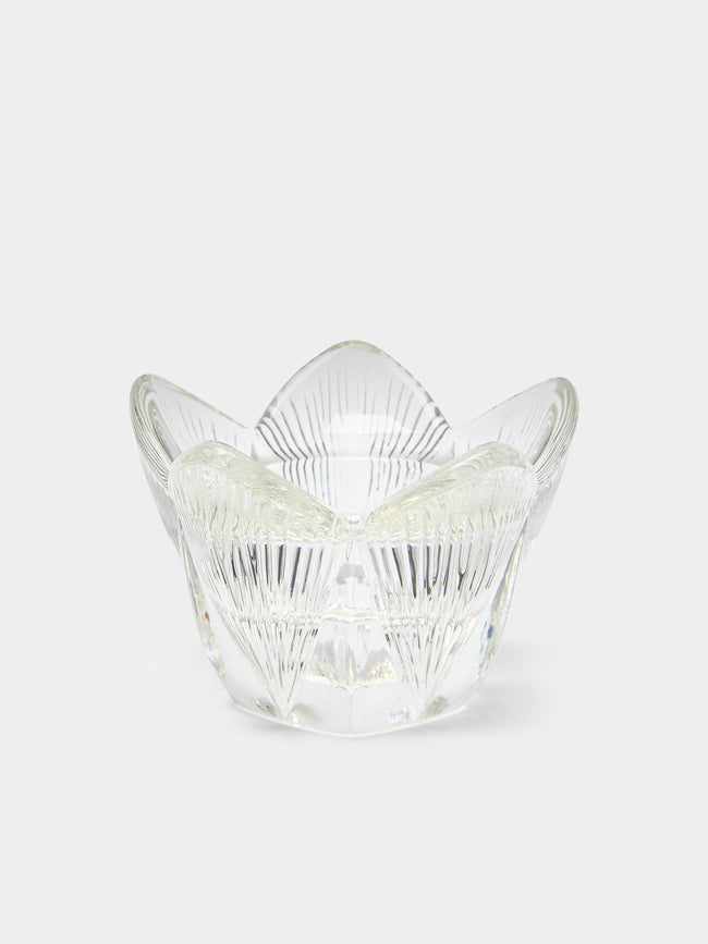 Antique and Vintage - 1930s Daum Flower Crystal Candle Holders (Set of 2) -  - ABASK - 