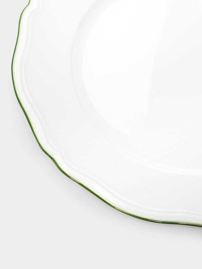 Raynaud - Touraine Hand-Painted Porcelain Dinner Plate - Green - ABASK