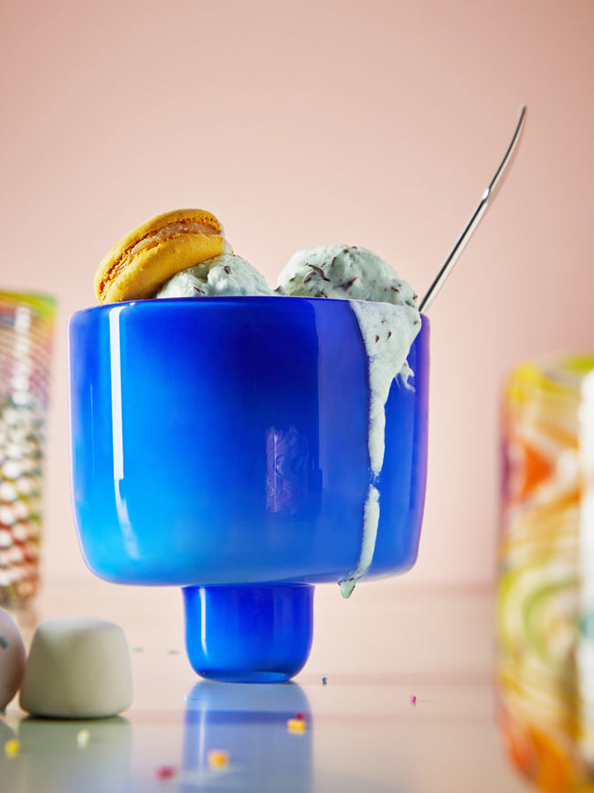 Pierrot Doremus - Hand-Blown Glass Ice Cream Bowls (Set of 2) -  - ABASK