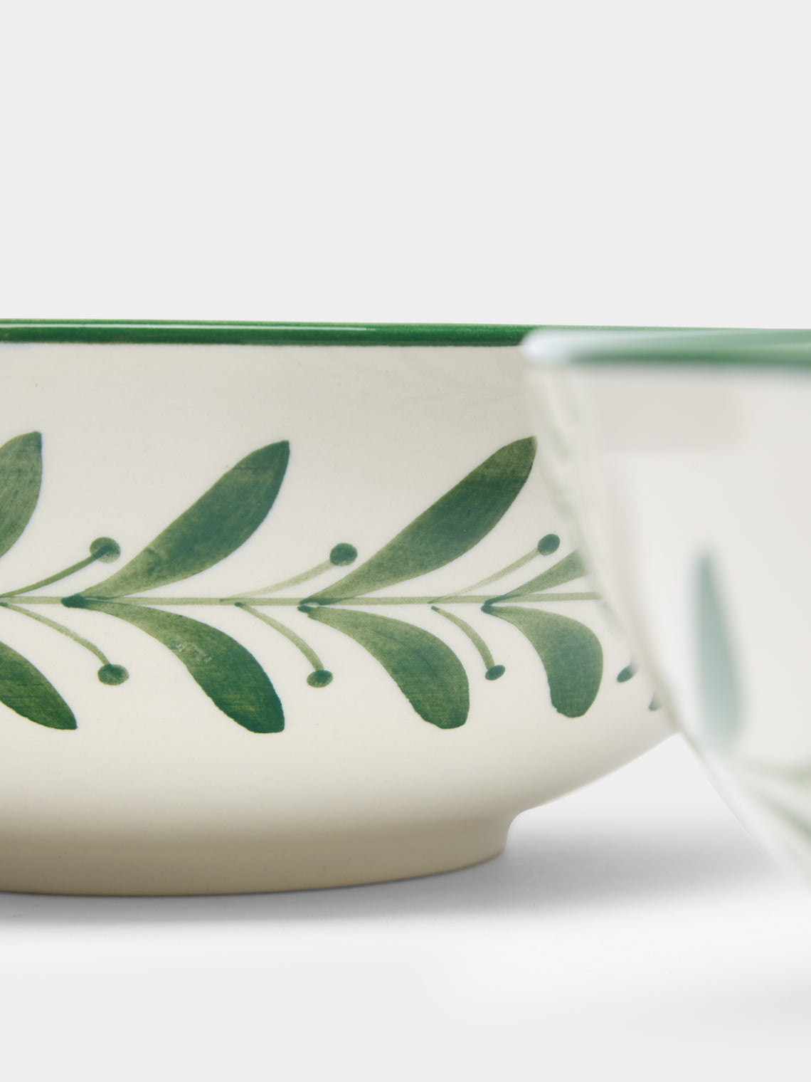 CasaLatina - Helecho Hand-Painted Ceramic Serving Bowls (Set of 2) -  - ABASK