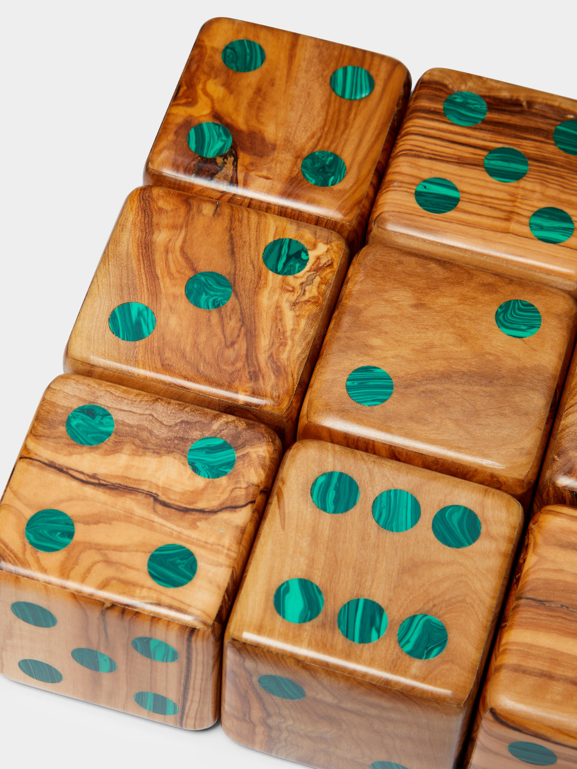 Marcela Cure - Olive Wood Dice Set -  - ABASK