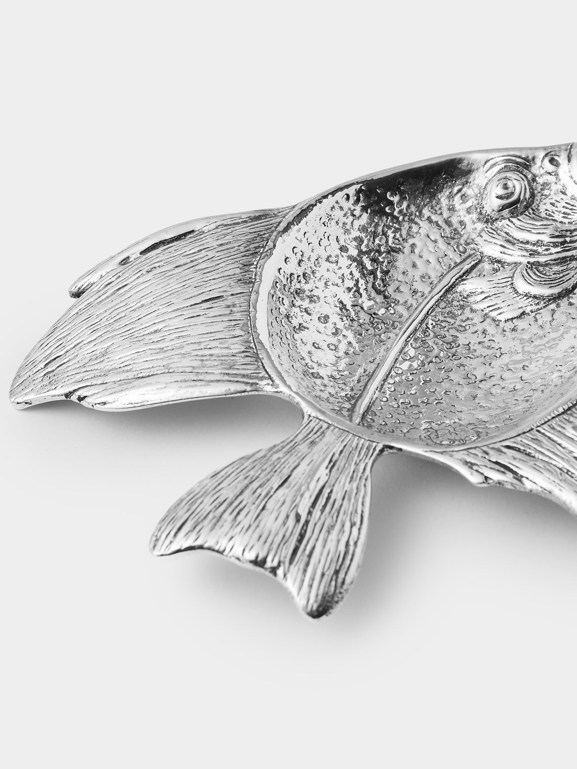 Antique and Vintage - 1940s Solid Silver Fish Trinket Dish -  - ABASK