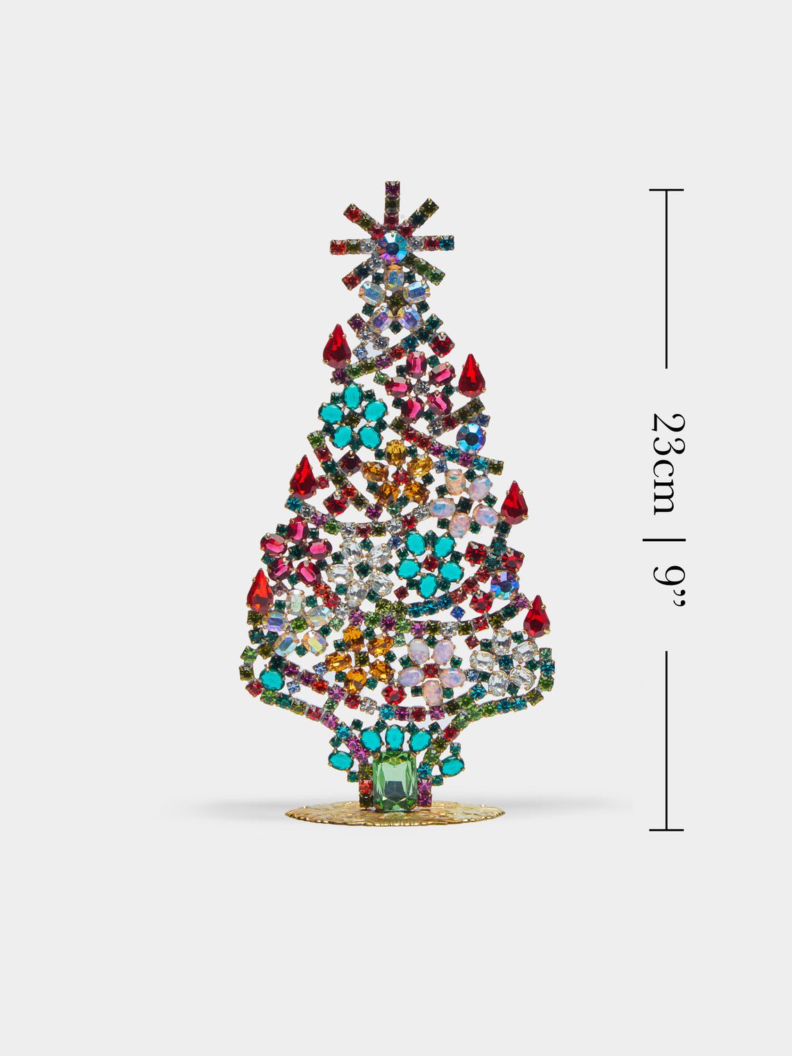 Antique and Vintage - 1930s Czech Jewelled Medium Christmas Tree -  - ABASK