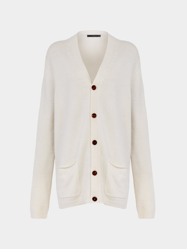 Denis Colomb - Cashmere Boyfriend Cardigan | Size: S -  - ABASK - 