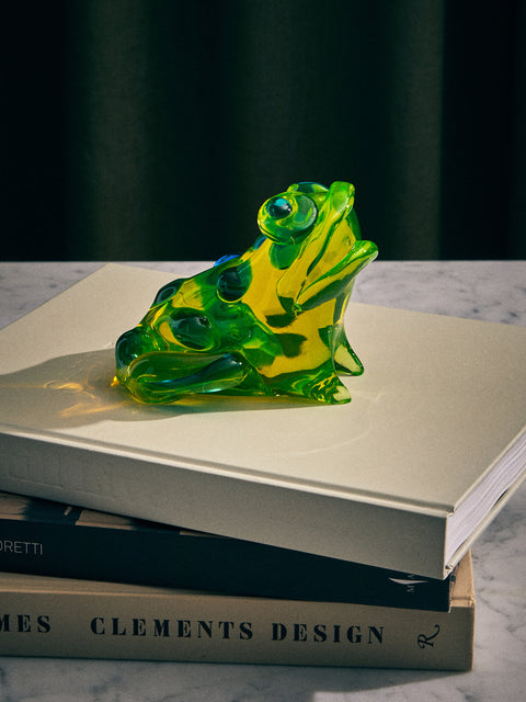 Antique and Vintage - 1960s Antonio da Ros Glass Frog Sculpture -  - ABASK