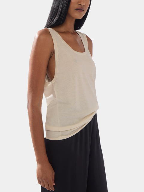 Ryan Roche - Cashmere Tank Top -  - ABASK