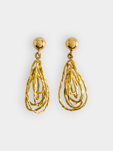 Mahnaz - Yasuki Hiramatsu 18-Karat Yellow Gold Earrings -  - ABASK - 