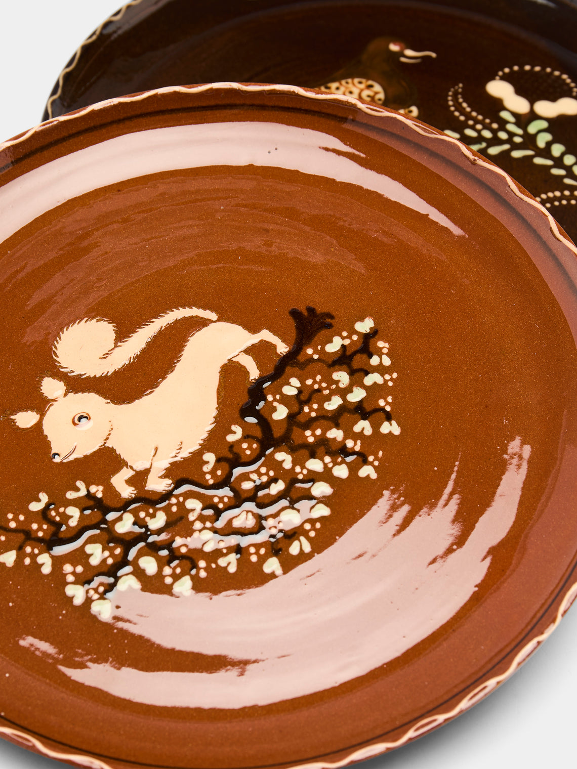 Poterie d’Évires - Animals Hand-Painted Ceramic Side Plates (Set of 4) -  - ABASK