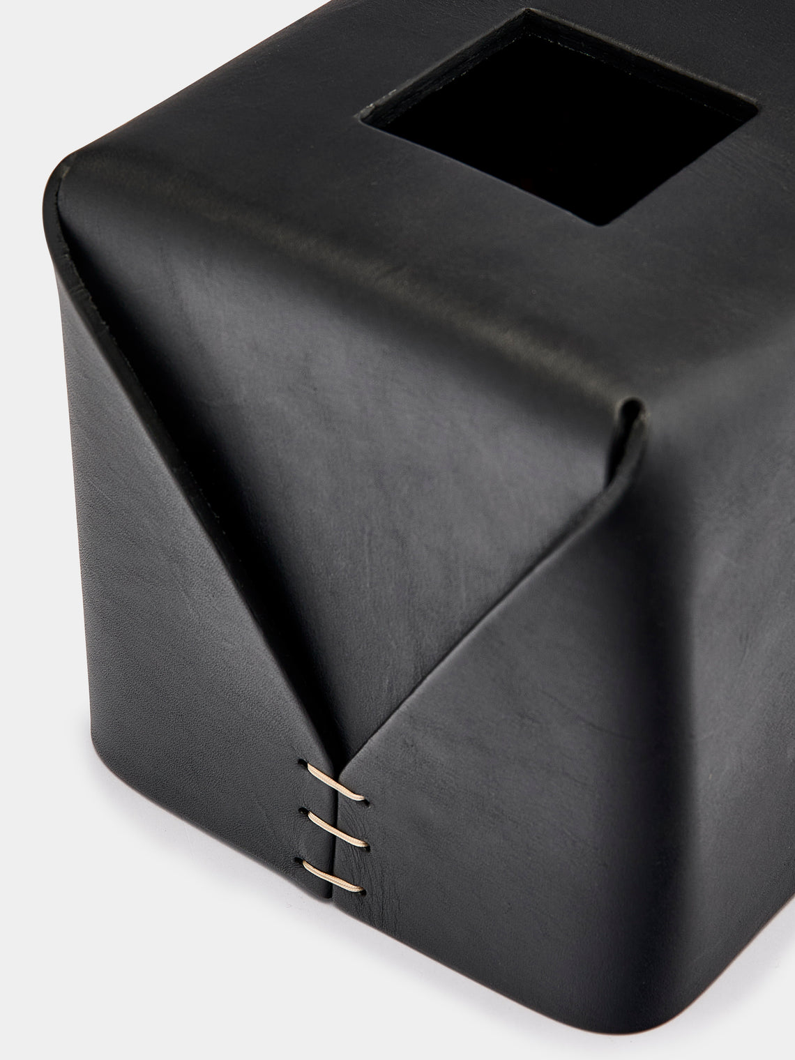 Oscar Maschera - Leather Square Tissue Box -  - ABASK