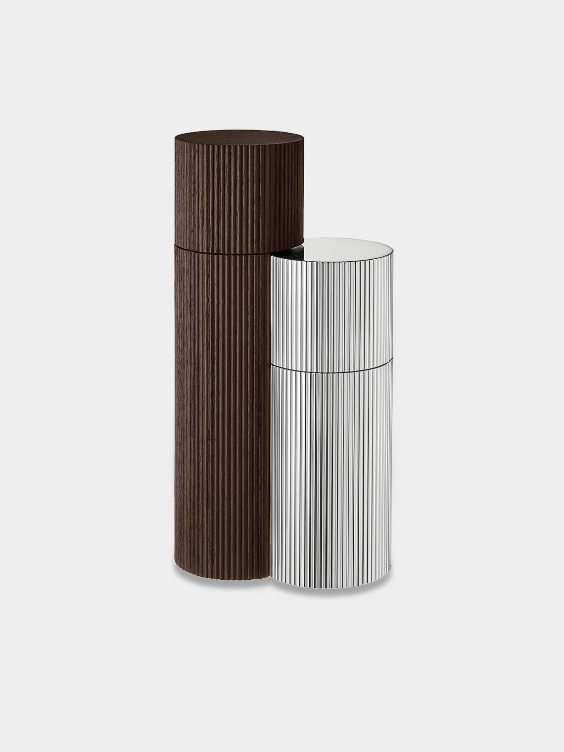 Puiforcat - Granville Silver-Plated and Walnut Salt and Pepper Mills -  - ABASK - 