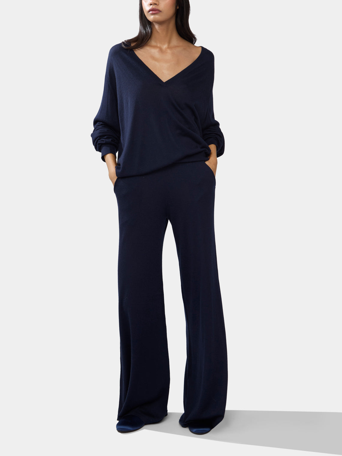 Frenckenberger - Cashmere Wide Trousers -  - ABASK