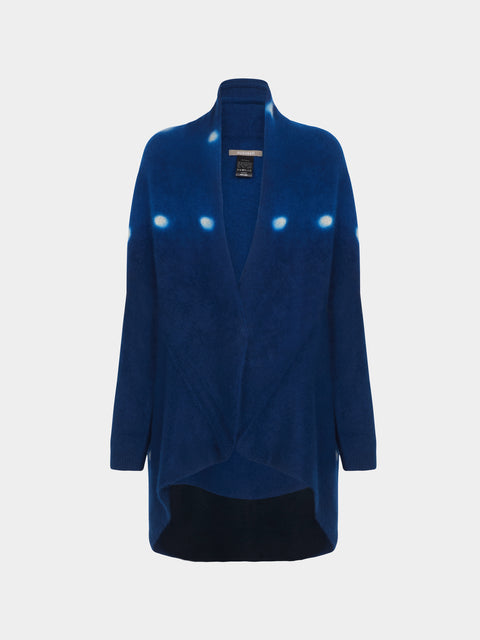 Suzusan - Shibori Cashmere Upside-Down Cape | One Size -  - ABASK - 