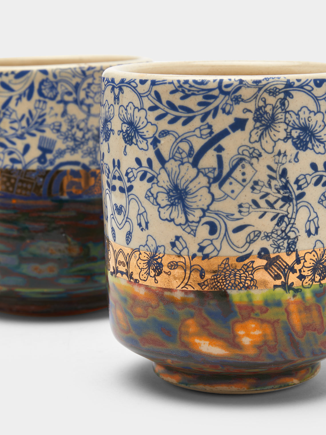 The Village Potter x Roberto Lugo - Edition 96 and 99 Ceramic Cups (Set of 2) -  - ABASK