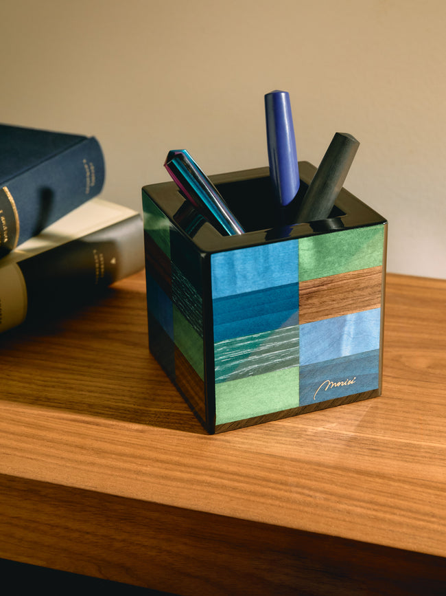 Morici - Venezia Cannaregio Wood Inlay Pen Holder -  - ABASK