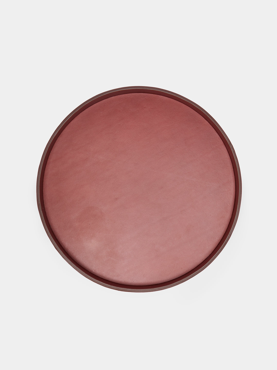 Les Few - Armance Leather Round Tray -  - ABASK