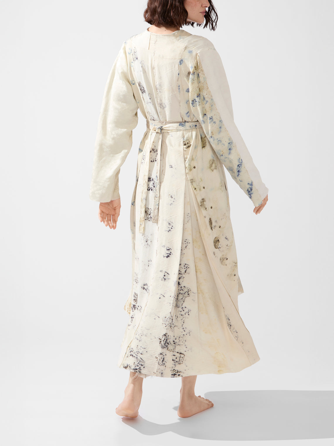 Considered Objects - Irregular Hand-Stitched Silk Robe -  - ABASK